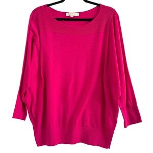 ⭐️ LOFT Women's Pink Dolman Sleeve Sweater XL